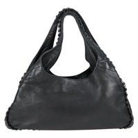 【原宿店限定】シャネル CHANEL ハンドバッグ チェーン ラムスキン ブラック ゴールド レディース PP536V