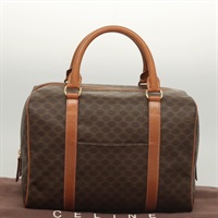 【原宿店限定】セリーヌ CELINE ハンドバッグ マカダムキャンバス PVCレザー ブラウン ゴールド レディース yk18442V