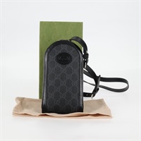 【原宿店限定】グッチ GUCCI ショルダーバッグ GGスプリーム PVC ブラック レディース 123066M