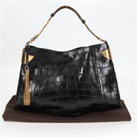 【原宿店限定】グッチ GUCCI ショルダーバッグ チェーン レザー ブラック ゴールド 290682 レディース 123498V