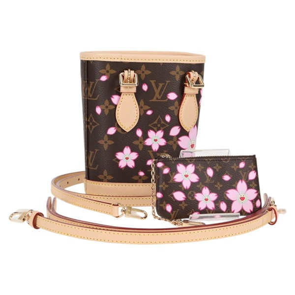【原宿店限定】ルイ・ヴィトン LOUIS VUITTON ナノバケット ハンドバッグ モノグラムチェリーブロッサム LV × TM M13417 レディース BA1729SM