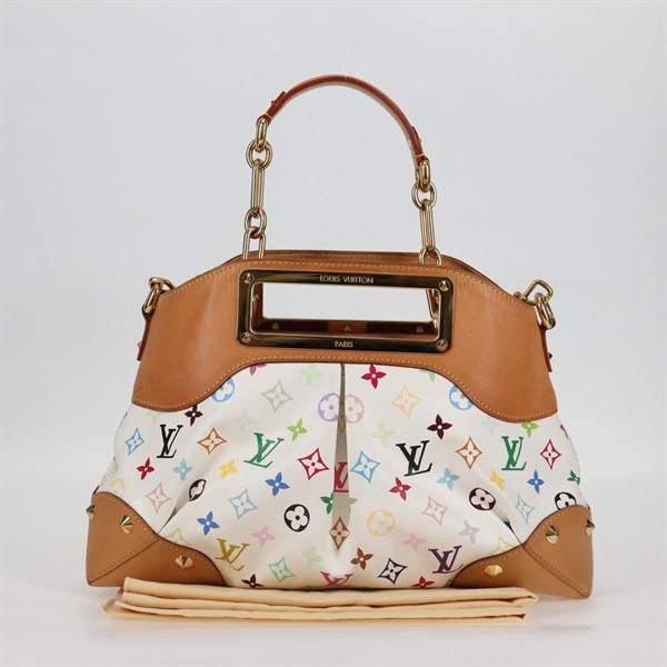 【原宿店限定】ルイ・ヴィトン LOUIS VUITTON ジュディ MM  ハンドバッグ モノグラムマルチカラー 2Way ホワイト M40255 レディース 123028V