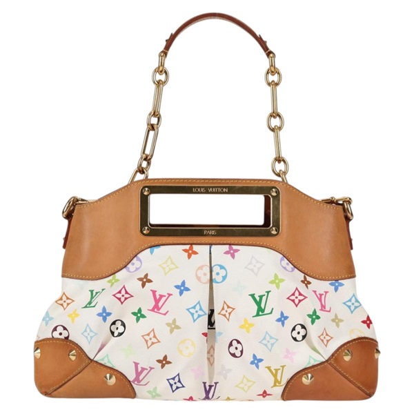【原宿店限定】ルイ・ヴィトン LOUIS VUITTON ジュディ MM  ハンドバッグ モノグラムマルチカラー 2Way ホワイト M40255 レディース 123177V