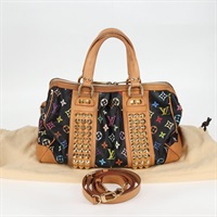 【原宿店限定】ルイ・ヴィトン LOUIS VUITTON コートニーMM ハンドバッグ モノグラムマルチカラー 2way ブラック M45642 レディース 123947V