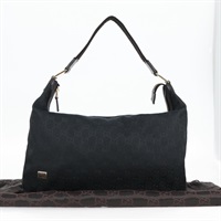 【原宿店限定】グッチ GUCCI ショルダーバッグ GGキャンバス ブラック ゴールド 146243 レディース 124500V