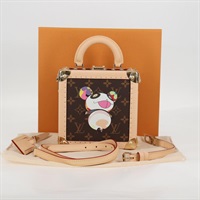 【原宿店限定】ルイ・ヴィトン LOUIS VUITTON ミニスクエアトランク ハンドバッグ モノグラムパンダ LV × TM M13127 レディース BA2353SM