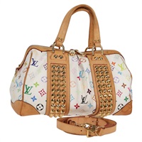【原宿店限定】ルイ・ヴィトン LOUIS VUITTON コートニーMM ハンドバッグ モノグラムマルチカラー 2way ホワイト M45641 レディース 124887V