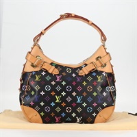 【原宿店限定】ルイ・ヴィトン LOUIS VUITTON グレタ ショルダーバッグ モノグラムマルチカラー ブラック M40196 レディース 124895AV