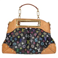 【原宿店限定】ルイ・ヴィトン LOUIS VUITTON ジュディ GM ショルダーバッグ モノグラム・マルチカラー 2way ブラック M40254 レディース 125338V