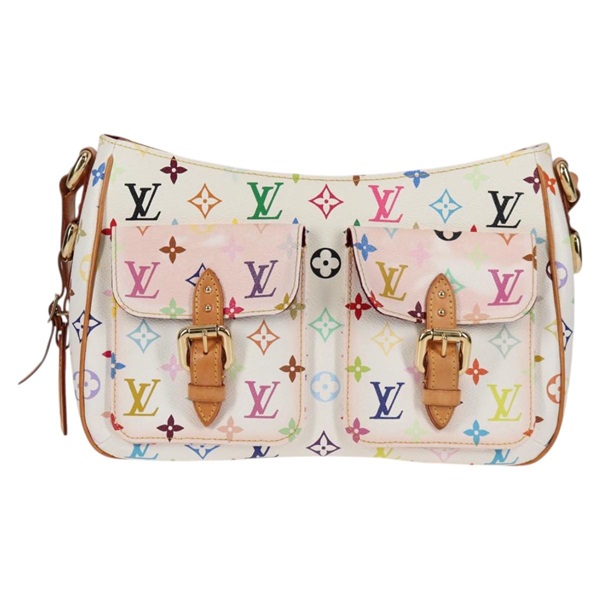【原宿店限定】ルイ・ヴィトン LOUIS VUITTON ロッジGM ショルダーバッグ モノグラム・マルチカラー ホワイト M40051 レディース 125413V