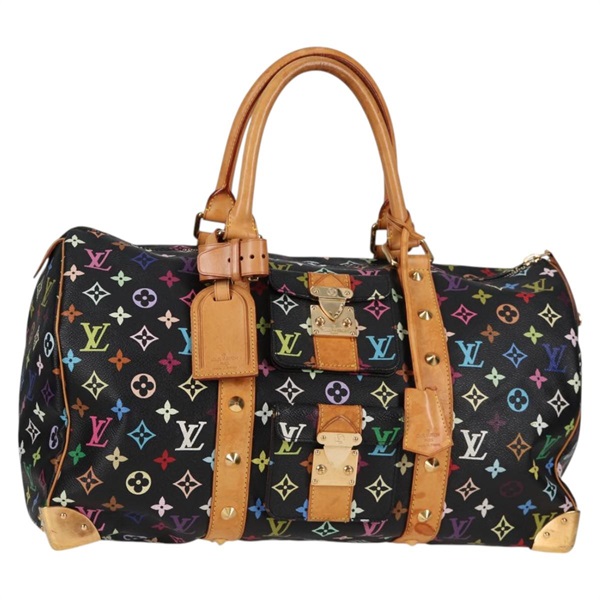 【原宿店限定】ルイ・ヴィトン LOUIS VUITTON キーポル 45 ボストンバッグ モノグラムマルチカラー ブラック M92640 レディース 117676V