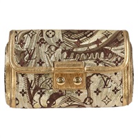 【原宿店限定】ルイ・ヴィトン LOUIS VUITTON タリ クラッチバッグ モノグラムブロケイド ゴールド M93142 レディース 123883AV