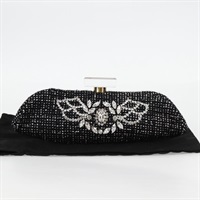 【原宿店限定】シャネル CHANEL クラッチバッグ ツイード ブラック ゴールド レディース 124606AV