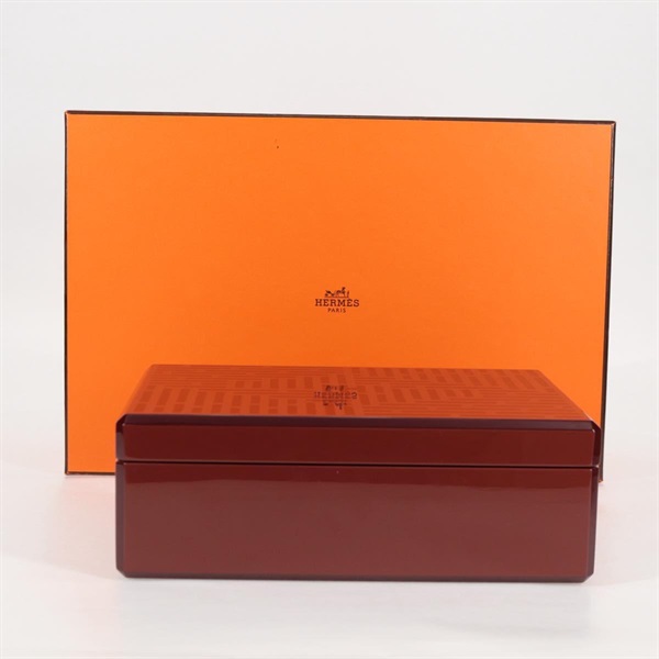 【原宿店限定】エルメス HERMES ダイダロスファセットＨ ジュエリーボックス プラスチック レッド レディース KD250SM