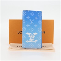【原宿店限定】ルイ・ヴィトン LOUIS VUITTON ポルトフォイユ ブラザ 長財布 モノグラム クラウズ ブルー M69680 レディース 125448M