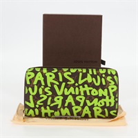 【原宿店限定】ルイ・ヴィトン LOUIS VUITTON ジッピーウォレット 長財布 モノグラムグラフィティ グリーン M93712 レディース BD2242V