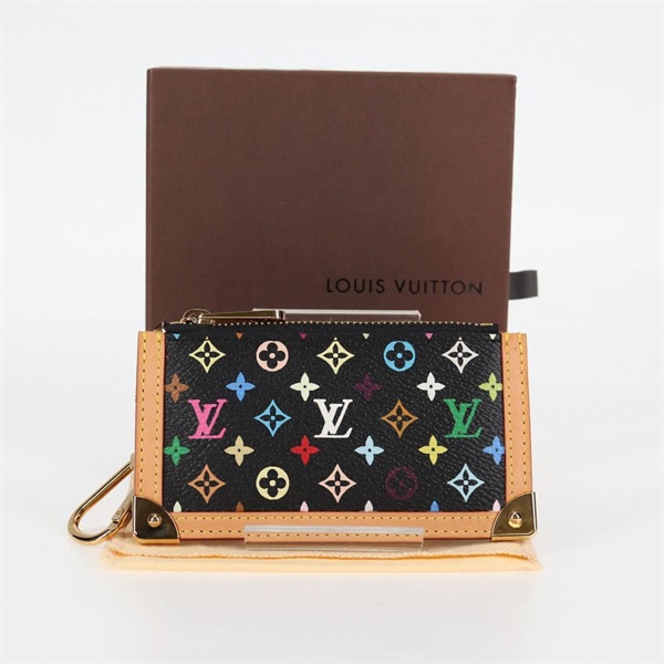 【原宿店限定】ルイ・ヴィトン LOUIS VUITTON ポシェット・クレ コインケース モノグラム・マルチカラー ブラック M13664 レディース 123308AV