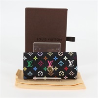 【原宿店限定】ルイ・ヴィトン LOUIS VUITTON ミュルティクレ4 キーケース モノグラムマルチカラー ブラック M93732 レディース 123309AV
