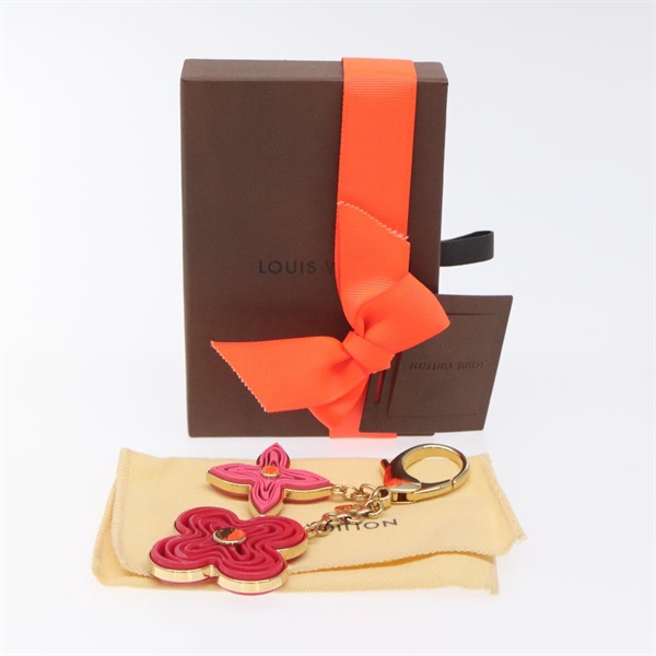 【原宿店限定】ルイ・ヴィトン LOUIS VUITTON ビジュー サック ナイフ キーホルダー メタル ゴールド レッド M66913 レディース SW878V
