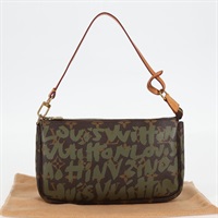 【原宿店限定】ルイ・ヴィトン LOUIS VUITTON ポシェット・アクセソワール ポーチ モノグラム グラフィティ カーキ M92191 レディース 123438V