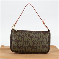 【原宿店限定】ルイ・ヴィトン LOUIS VUITTON ポシェット・アクセソワール ポーチ モノグラム グラフィティ カーキ M92191 レディース 124654V