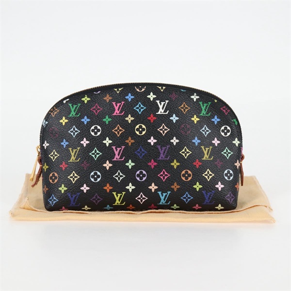 【原宿店限定】ルイ・ヴィトン LOUIS VUITTON ポシェット・コスメティック ポーチ モノグラム・マルチカラー ブラック M47355 レディース 124893V