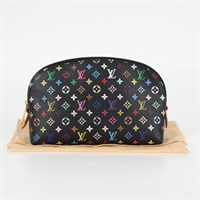 【原宿店限定】ルイ・ヴィトン LOUIS VUITTON ポシェット・コスメティック ポーチ モノグラム・マルチカラー ブラック M47355 レディース 124893V
