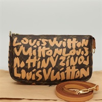 【原宿店限定】ルイ・ヴィトン LOUIS VUITTON ポシェット・アクセソワール ポーチ モノグラムグラフィティ オレンジ M92193 レディース MX403V