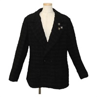 【原宿店限定】シャネル CHANEL 上着 ジャケット 48 ツイード ブラック レディース ym003M
