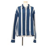 【原宿店限定】ジャックムス JACQUEMUS シャツ 長袖 コットン ブルー レディース ym006M