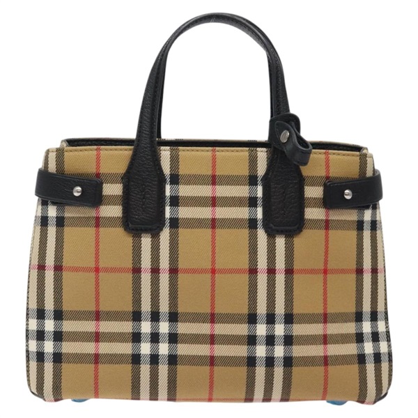 【原宿店限定】バーバリー BURBERRY ハンドバッグ ノバチェック キャンバス ベージュ レディース 118652V