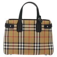 【原宿店限定】バーバリー BURBERRY ハンドバッグ ノバチェック キャンバス ベージュ レディース 118652V