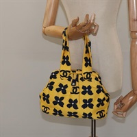 【原宿店限定】シャネル CHANEL ハンドバッグ コットン イエロー レディース 125960V