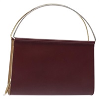【原宿店限定】カルティエ CARTIER トリニティ ハンドバッグ レザー ワインレッド レディース 119257V