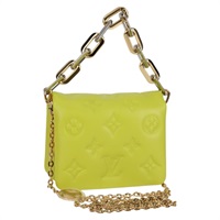 【原宿店限定】ルイ・ヴィトン LOUIS VUITTON クッサンベルトバッグ ハンドバッグ モノグラムエンボス レザー 2way イエロー レディース 121504SM