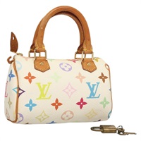 【原宿店限定】ルイ・ヴィトン LOUIS VUITTON ミニスピーディ ハンドバッグ モノグラム・マルチカラー ホワイト M92645 レディース 121520V