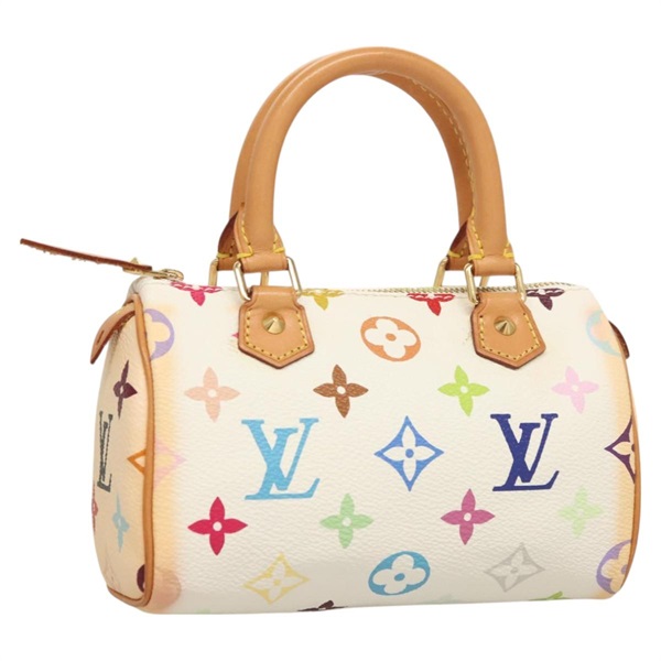 【原宿店限定】ルイ・ヴィトン LOUIS VUITTON ミニスピーディ ハンドバッグ モノグラム・マルチカラー ホワイト M92645 レディース 126502V