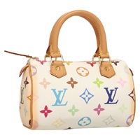 【原宿店限定】ルイ・ヴィトン LOUIS VUITTON ミニスピーディ ハンドバッグ モノグラム・マルチカラー ホワイト M92645 レディース 126502V