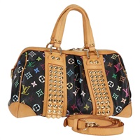 【原宿店限定】ルイ・ヴィトン LOUIS VUITTON コートニーMM ハンドバッグ モノグラムマルチカラー 2way ブラック M45642 レディース 126569V