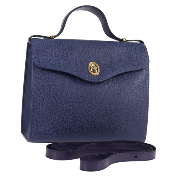【原宿店限定】クリスチャンディオール Christian Dior ハンドバッグ レザー 2way パープル ゴールド レディース 126994V