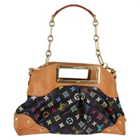 【原宿店限定】ルイ・ヴィトン LOUIS VUITTON ジュディ MM  ハンドバッグ モノグラムマルチカラー 2Way ブラック M40256 レディース BA3006V