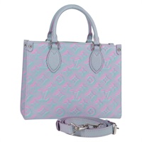 【原宿店限定】ルイ・ヴィトン LOUIS VUITTON オンザゴーPM ハンドバッグ モノグラムアンプラント 2way ブルー M46067 レディース 126345SM