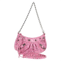 【原宿店限定】バレンシアガ BALENCIAGA ルカゴール ハンドバッグ レザー 2way ピンク シルバー 695814 レディース 126245M
