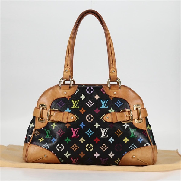 【原宿店限定】ルイ・ヴィトン LOUIS VUITTON クラウディア ハンドバッグ モノグラム・マルチカラー ブラック M40194 レディース 128859V