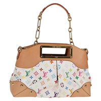 【原宿店限定】ルイ・ヴィトン LOUIS VUITTON ジュディ MM  ハンドバッグ モノグラムマルチカラー 2Way ホワイト M40255 レディース 130193V