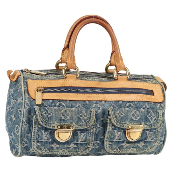 【原宿店限定】ルイ・ヴィトン LOUIS VUITTON ネオ・スピーディ ハンドバッグ モノグラムデニム ブルー M95019 レディース 130469V