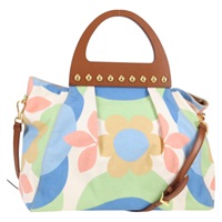 【原宿店限定】ミュウ ミュウ Miu Miu ハンドバッグ キャンバス 2way グリーン ゴールド レディース 130484V