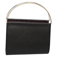 【原宿店限定】カルティエ CARTIER ハンドバッグ トリニティ　ウォレットバッグ レザー ブラック レディース 131637V