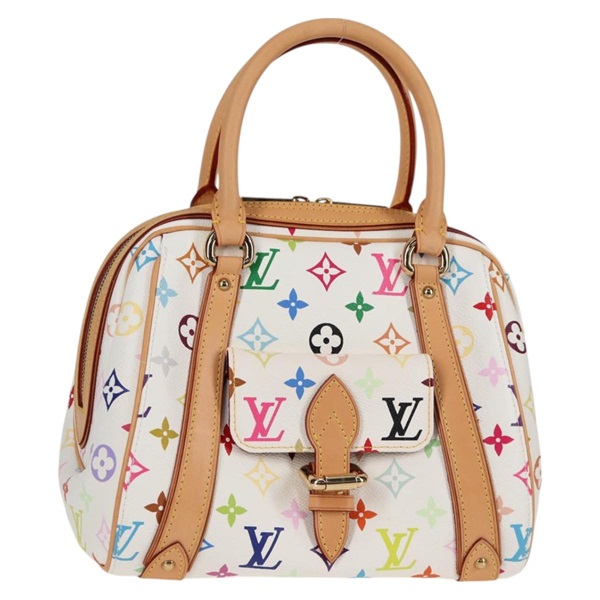 【原宿店限定】ルイ・ヴィトン LOUIS VUITTON プリシラ ハンドバッグ モノグラム・マルチカラー ホワイト M40096 レディース 127133V