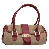 【原宿店限定】フェンディ FENDI ハンドバッグ ズッカキャンバス ゴールド ブラウン レディース 132817V